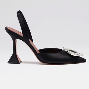 AMINA MUADDI Belgium sling T.95 satin black